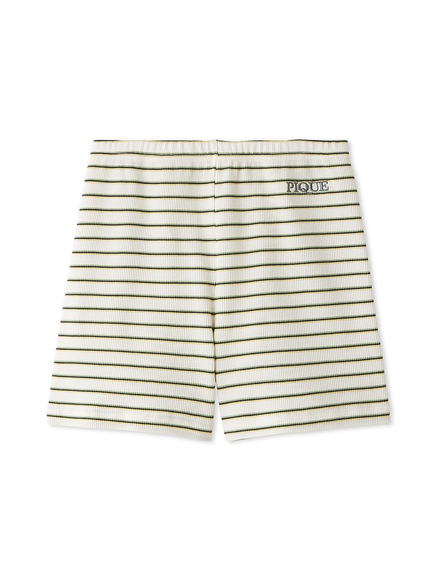ワッフルボーダーショートパンツ(ショートパンツ)｜ルームウェア