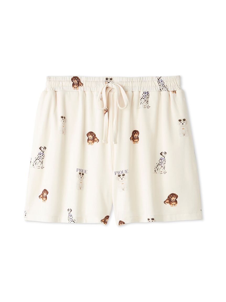接触冷感】ファッションCATS&DOGS柄ショートパンツ(ショートパンツ