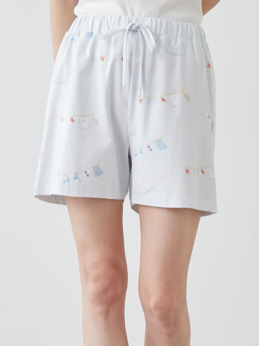 抗菌防臭】サマーランドリー柄ショートパンツ(ショートパンツ)｜ルーム