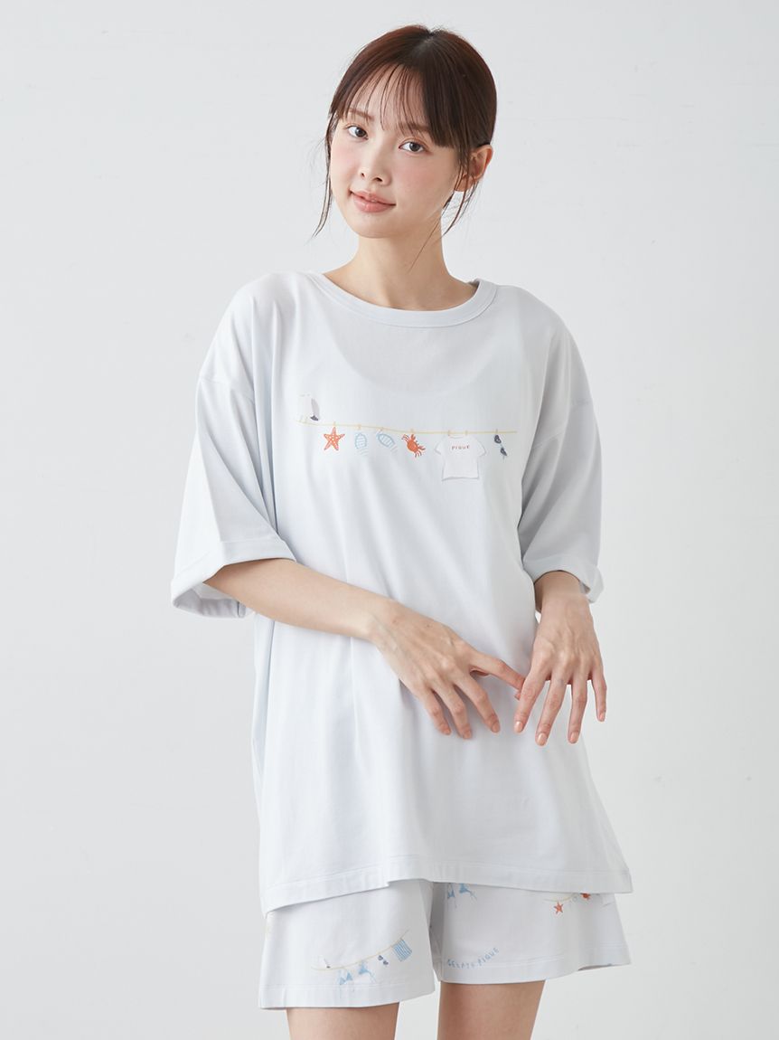 抗菌防臭】サマーランドリー柄ショートパンツ(ショートパンツ)｜ルーム
