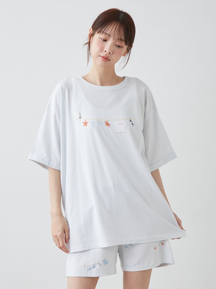 抗菌防臭】サマーランドリー柄ショートパンツ(ショートパンツ)｜ルーム