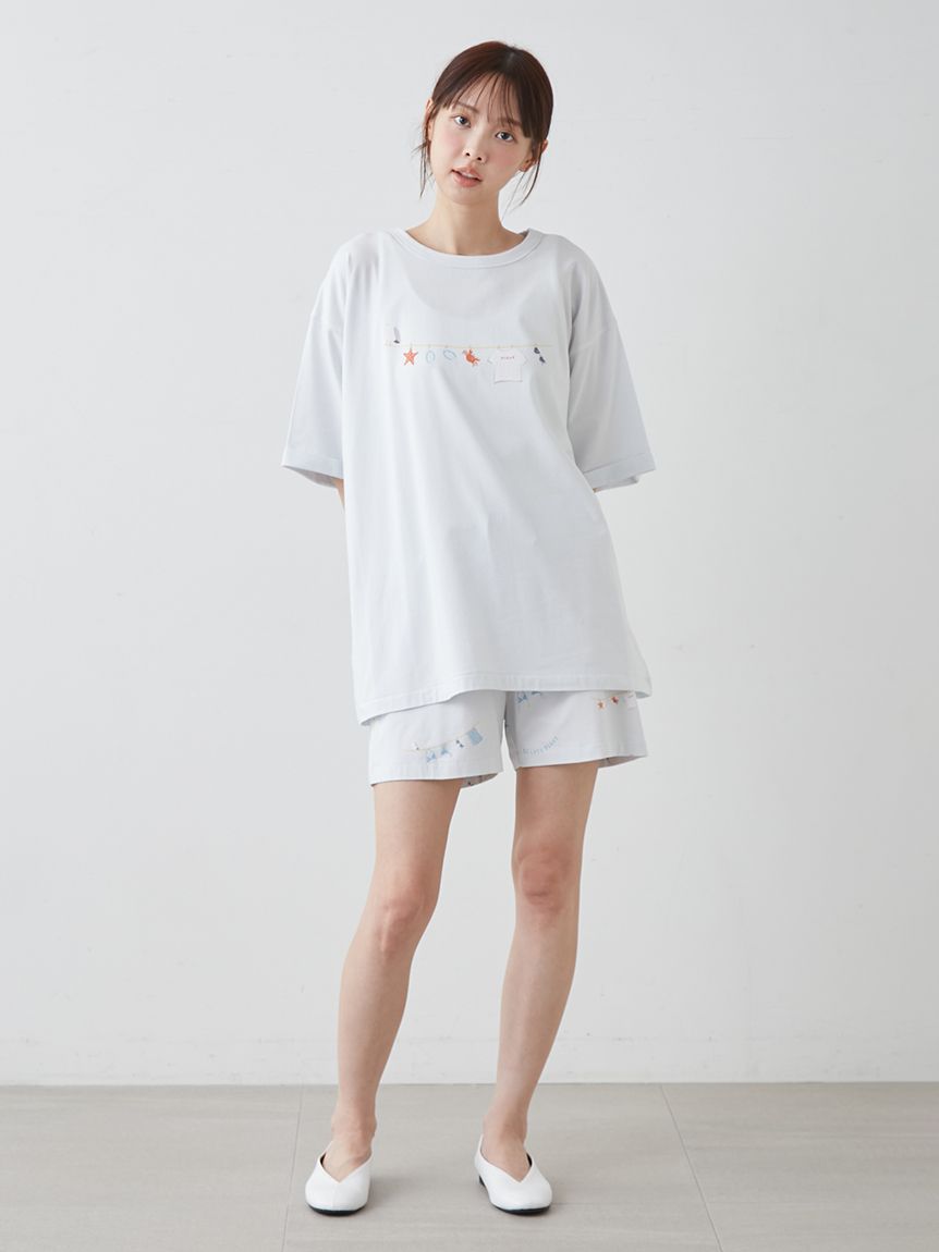 抗菌防臭】サマーランドリー柄ショートパンツ(ショートパンツ)｜ルーム
