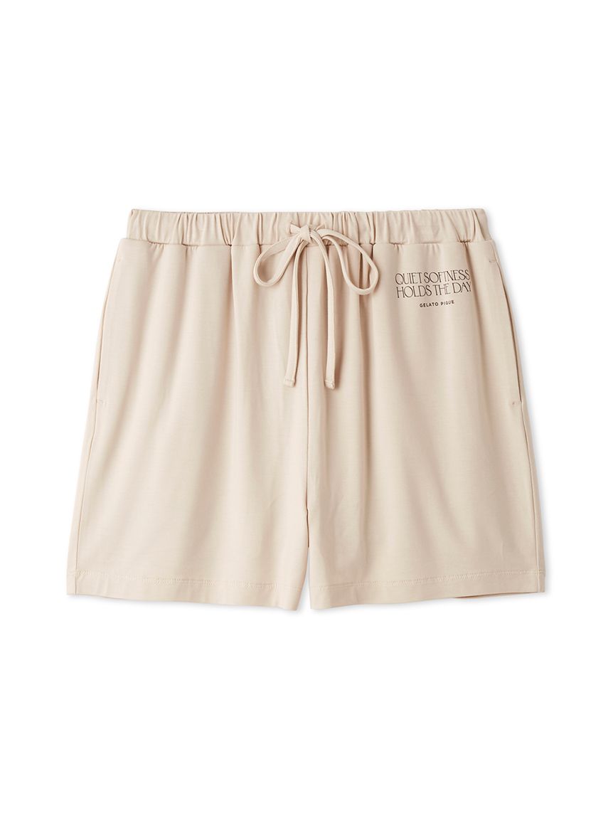 接触冷感】レーヨンロゴショートパンツ(ショートパンツ)｜ルームウェア