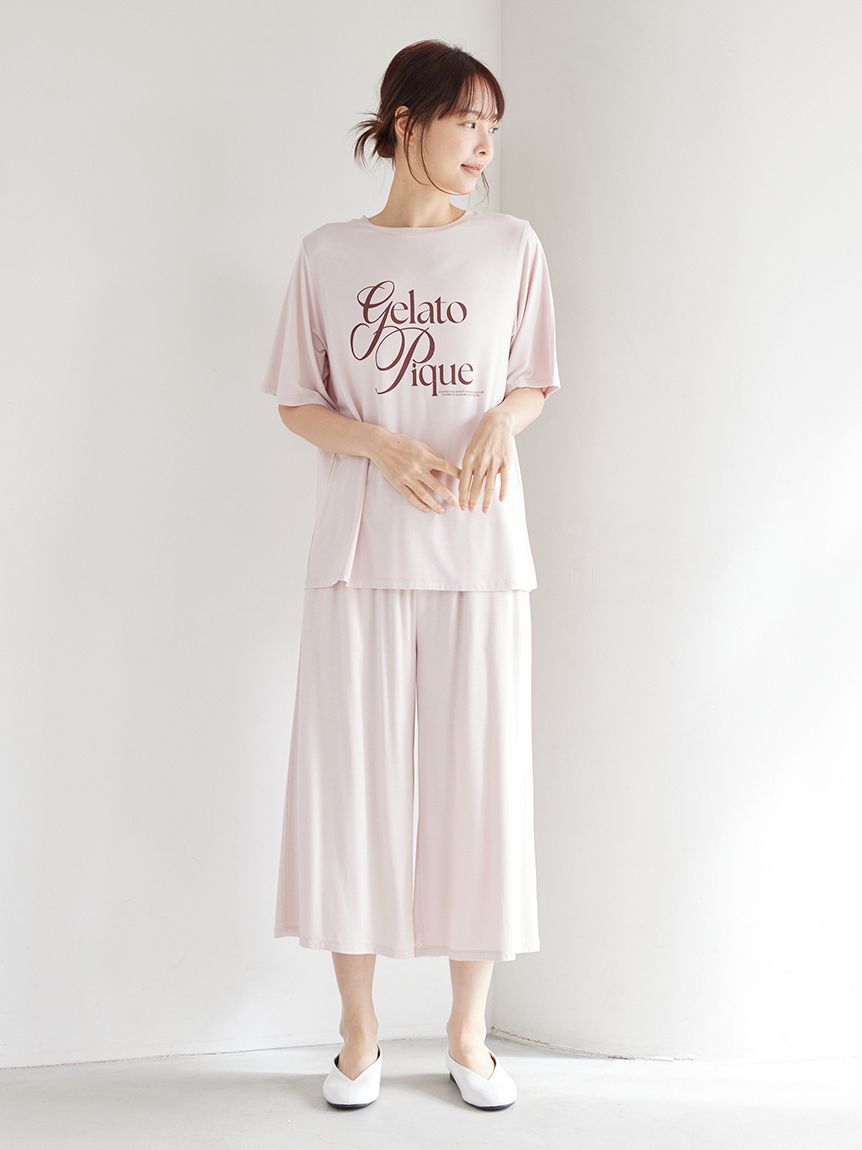 IFMC.】レーヨンロゴ7分丈パンツ(ロングパンツ)｜ルームウェア