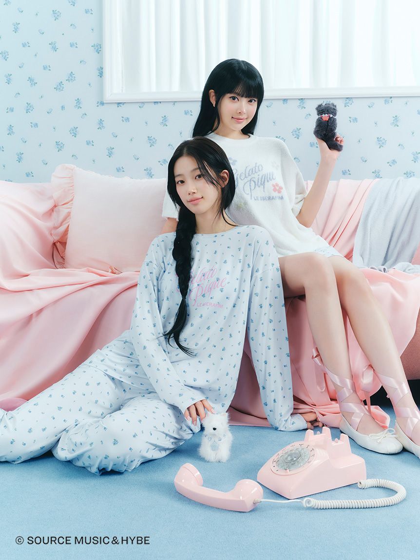 LE SSERAFIM】小花柄ショートパンツ(ショートパンツ)｜ルームウェア