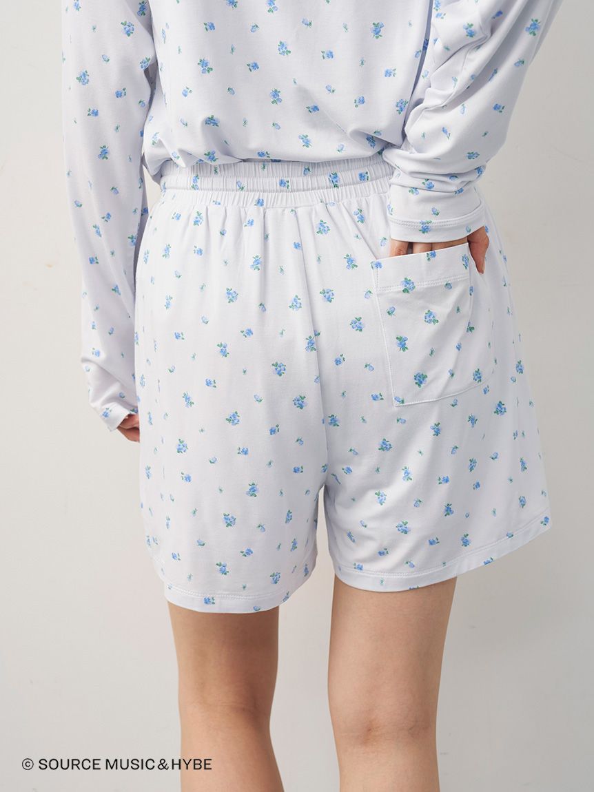 LE SSERAFIM】小花柄ショートパンツ(ショートパンツ)｜ルームウェア