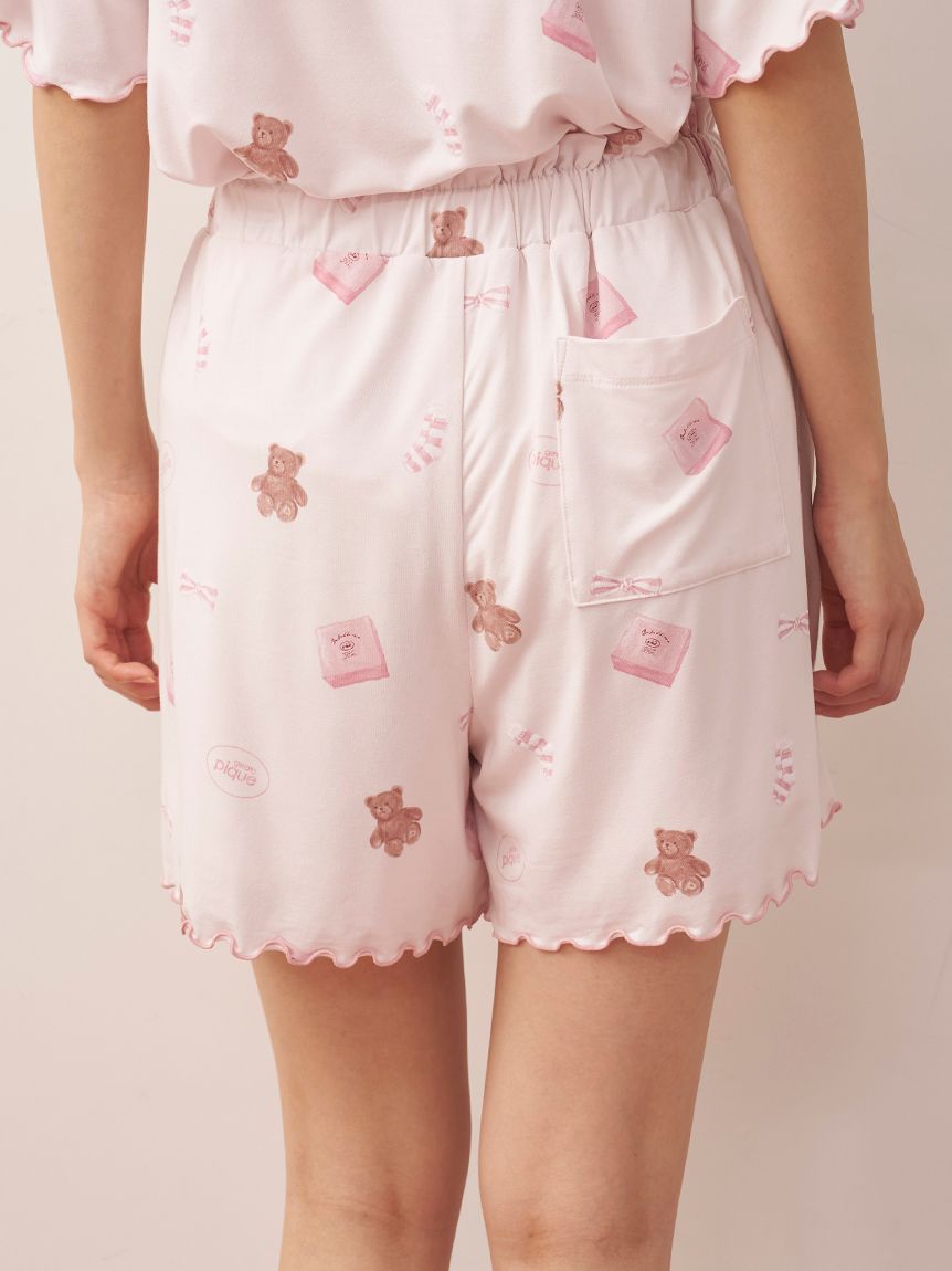 ピケモチーフ柄ショートパンツ(ショートパンツ)｜ルームウェア