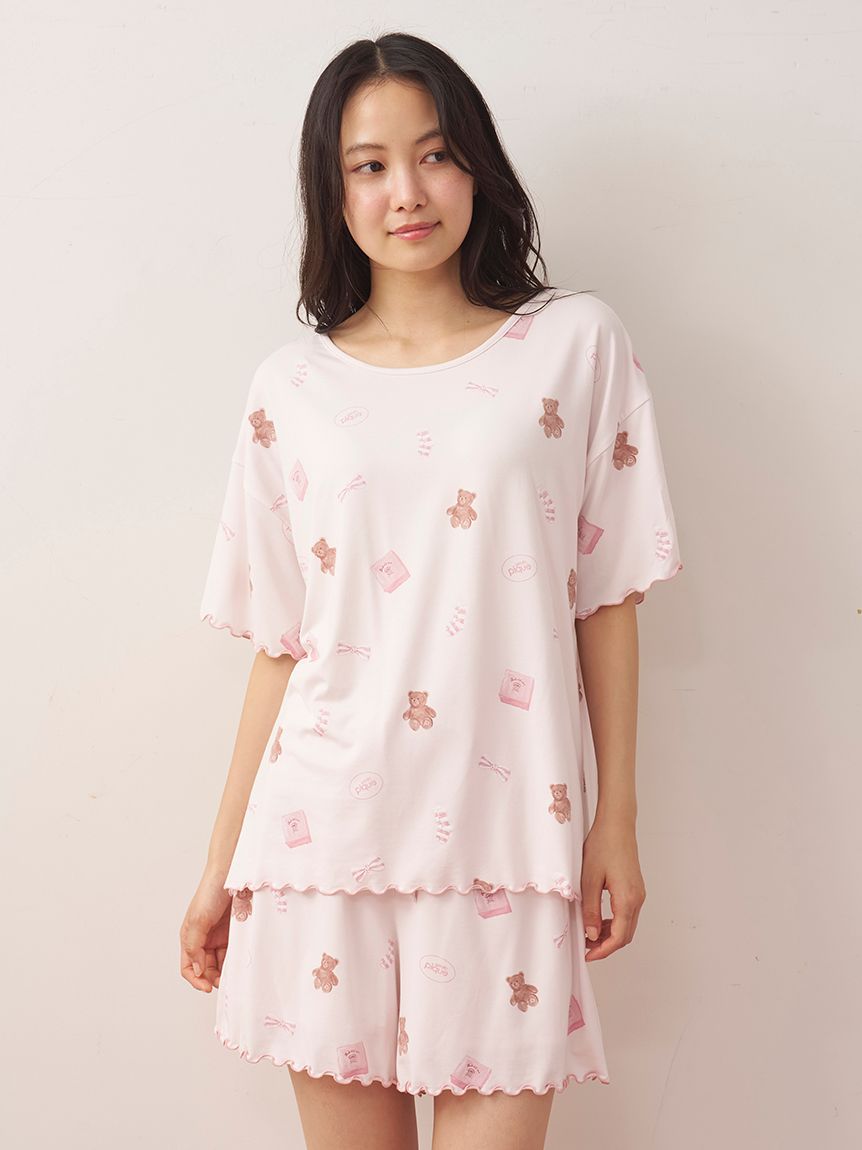 ピケモチーフ柄ショートパンツ(ショートパンツ)｜ルームウェア