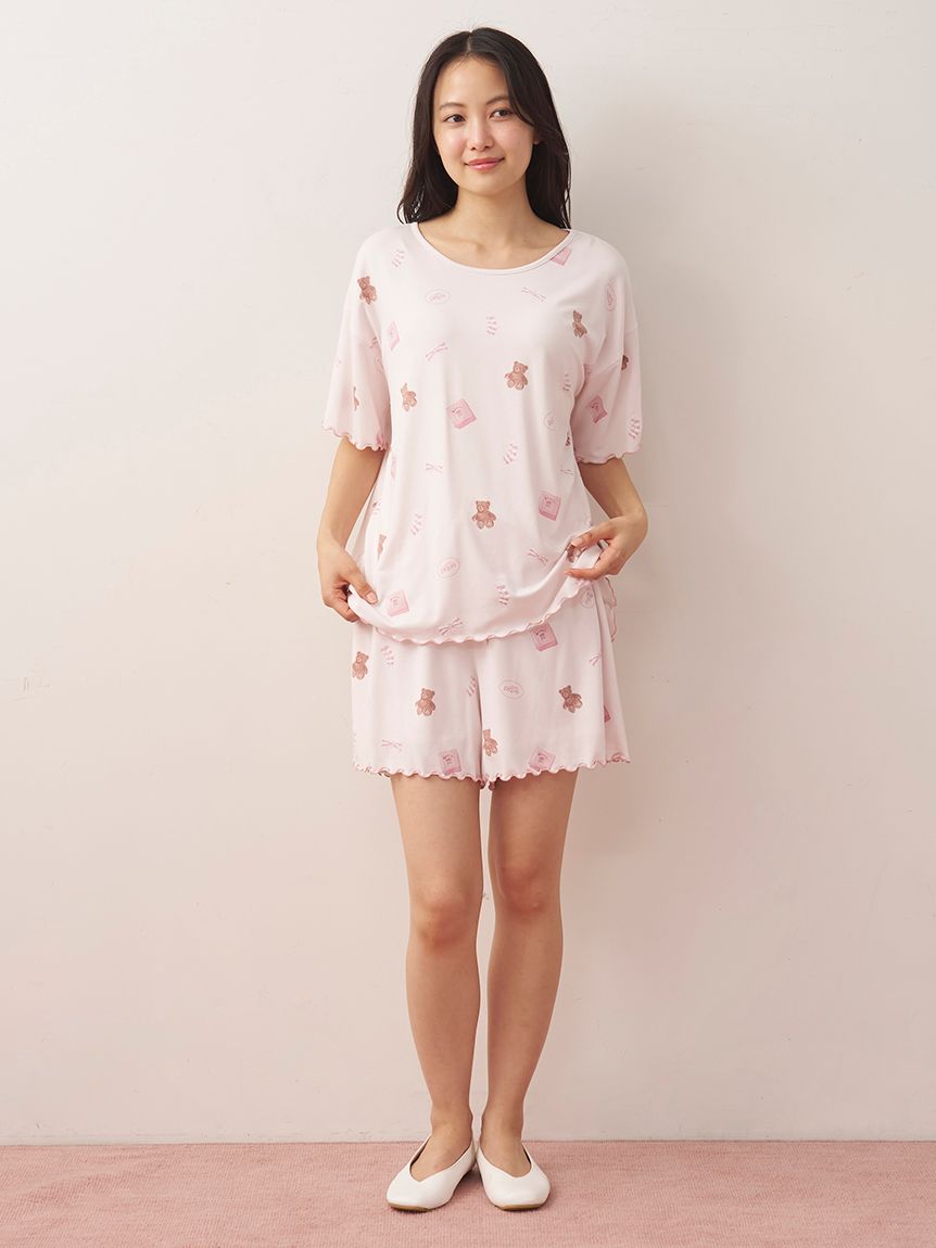 ピケモチーフ柄ショートパンツ(ショートパンツ)｜ルームウェア