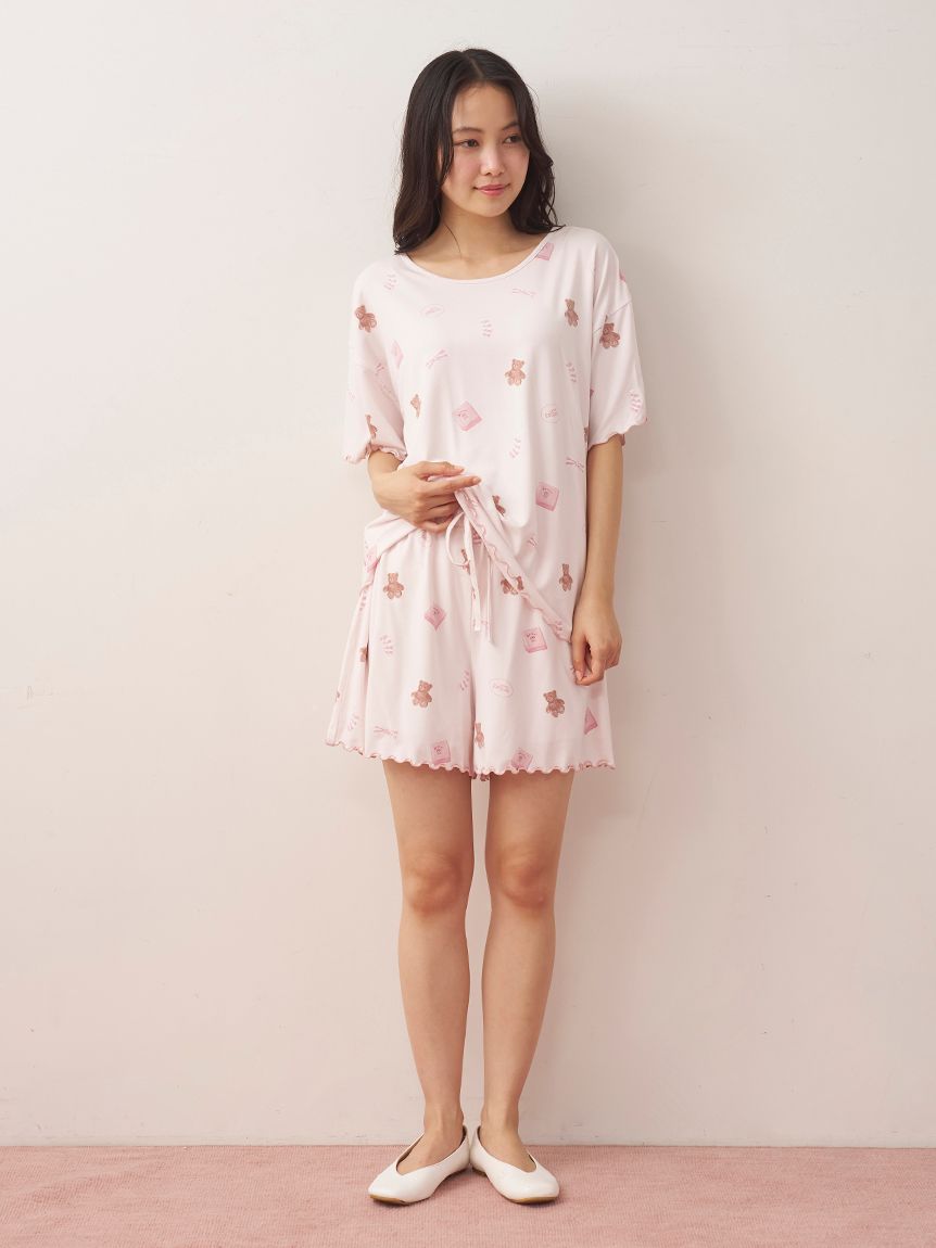 ピケモチーフ柄ショートパンツ(ショートパンツ)｜ルームウェア