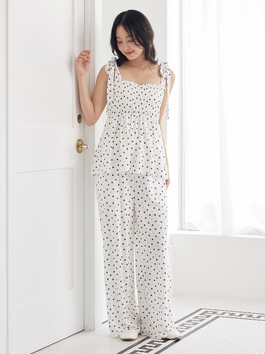 希少 ×ハースタジオロンドン 花柄セットアップパンツ 未使用 パンツ