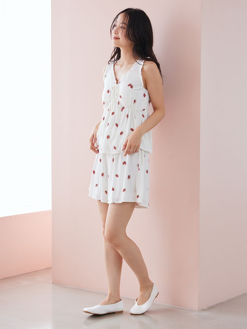 ストロベリー柄ショートパンツ(ショートパンツ)｜ルームウェア