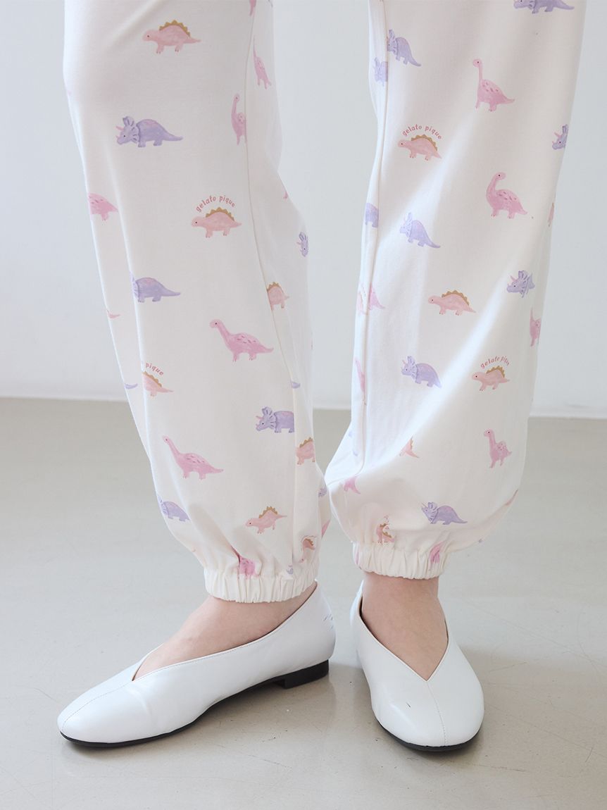 ダイナソー柄ロングパンツ(ロングパンツ)｜ルームウェア・パジャマ通販