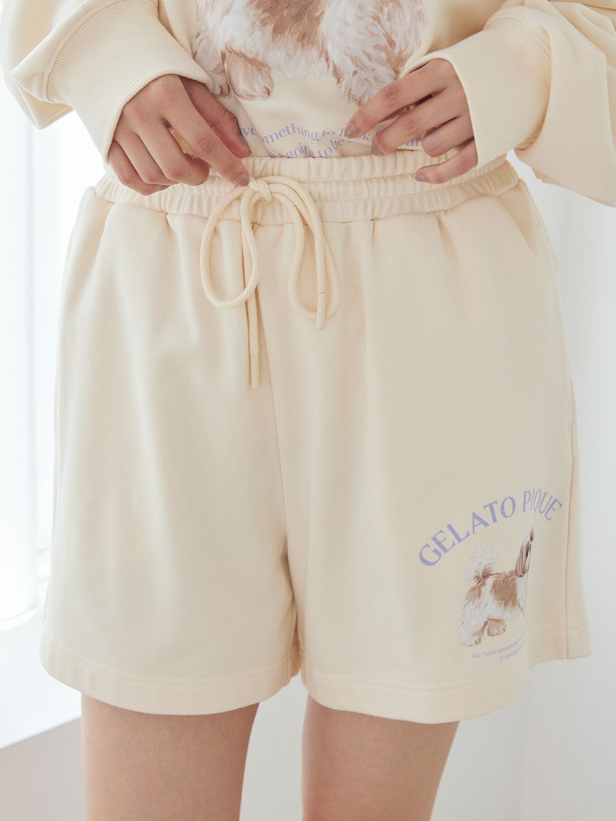 UVカット】お散歩ドッグ裏毛ショートパンツ(ショートパンツ)｜ルーム