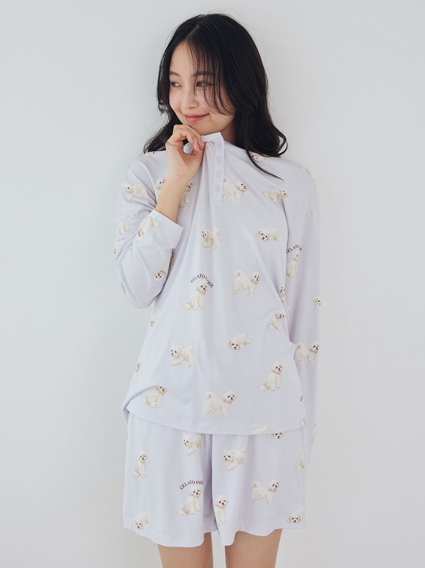 UVカット】お散歩ドッグ柄ショートパンツ(ショートパンツ)｜ルーム