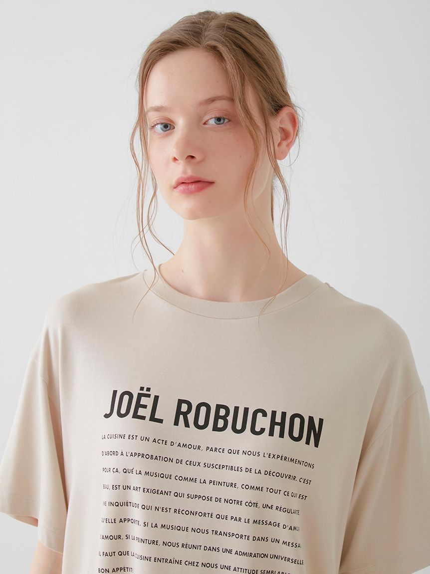 【接触冷感】【JOEL ROBUCHON】レーヨンロゴTシャツ | PWCT242207