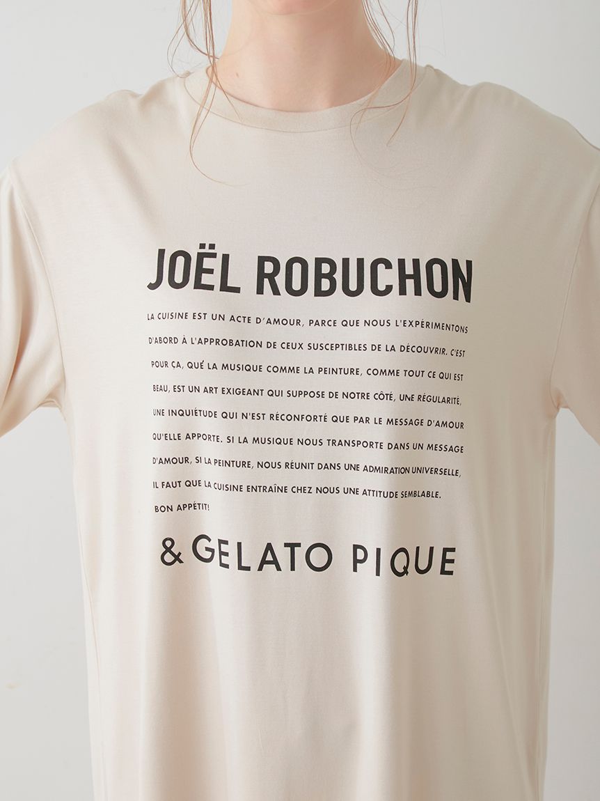 【接触冷感】【JOEL ROBUCHON】レーヨンロゴTシャツ | PWCT242207