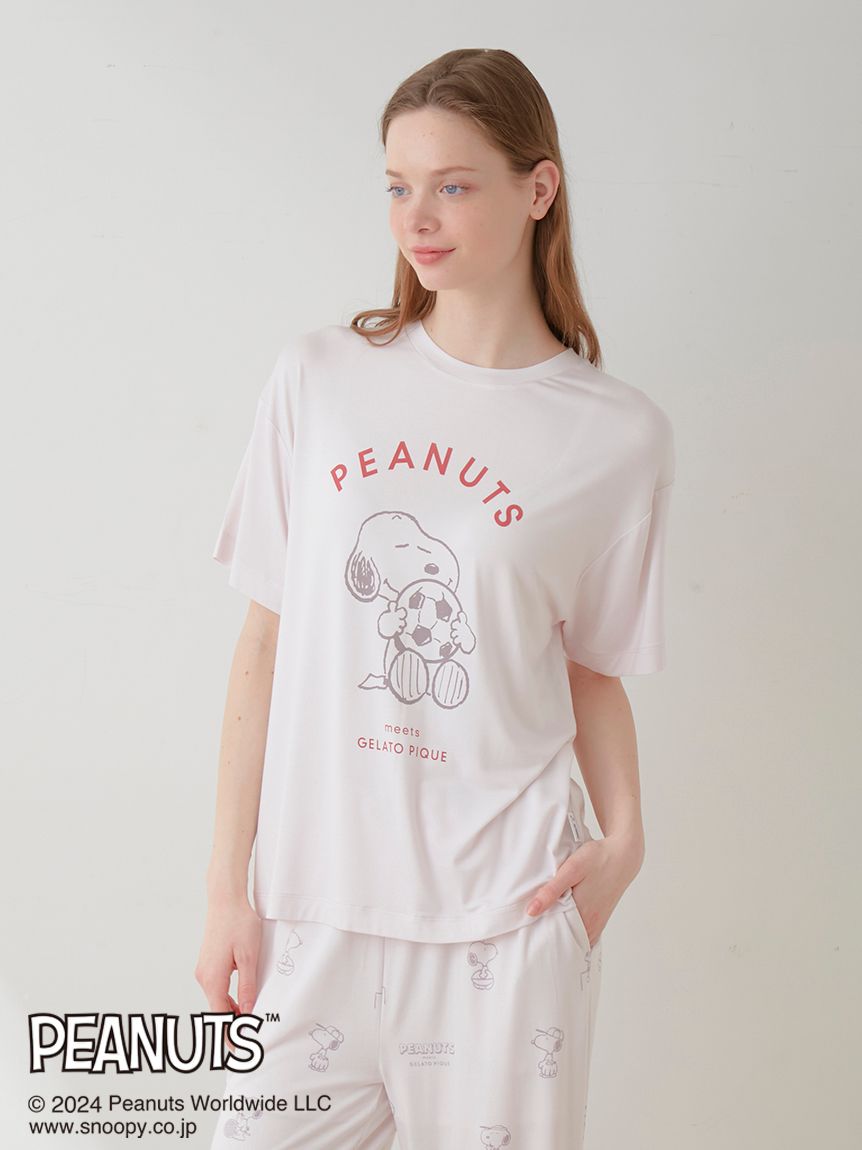 【PEANUTS】ワンポイントTシャツ | PWCT242233