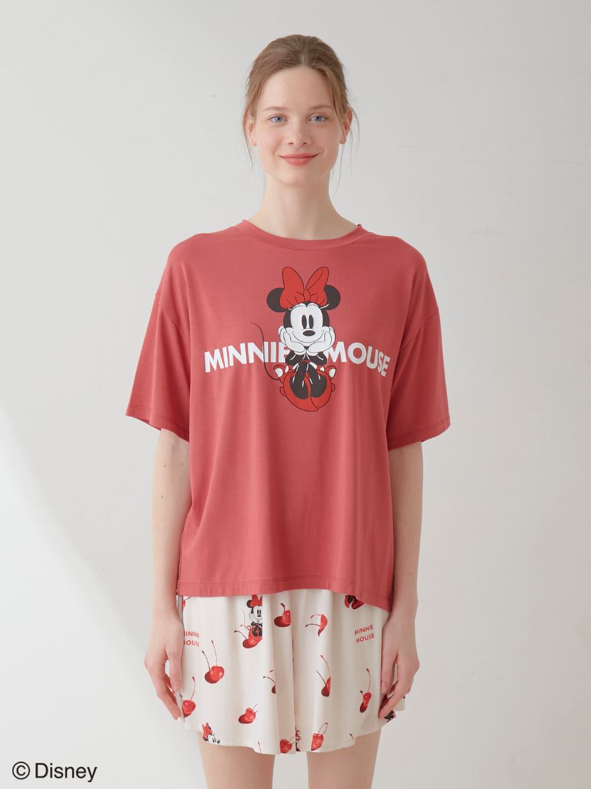 販路限定商品】 Minnie/ワンポイントTシャツ＆ショートパンツセット 