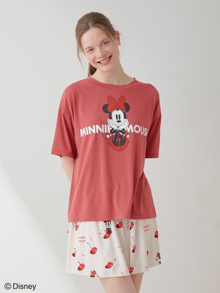 販路限定商品】 Minnie/ワンポイントTシャツ＆ショートパンツセット 