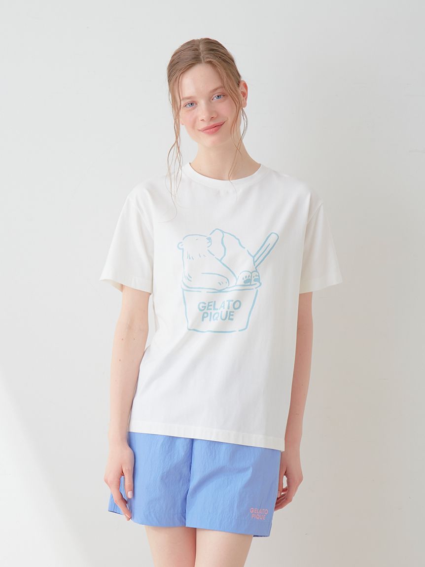 【COOL】しろくまワンポイントTシャツ | PWCT242355