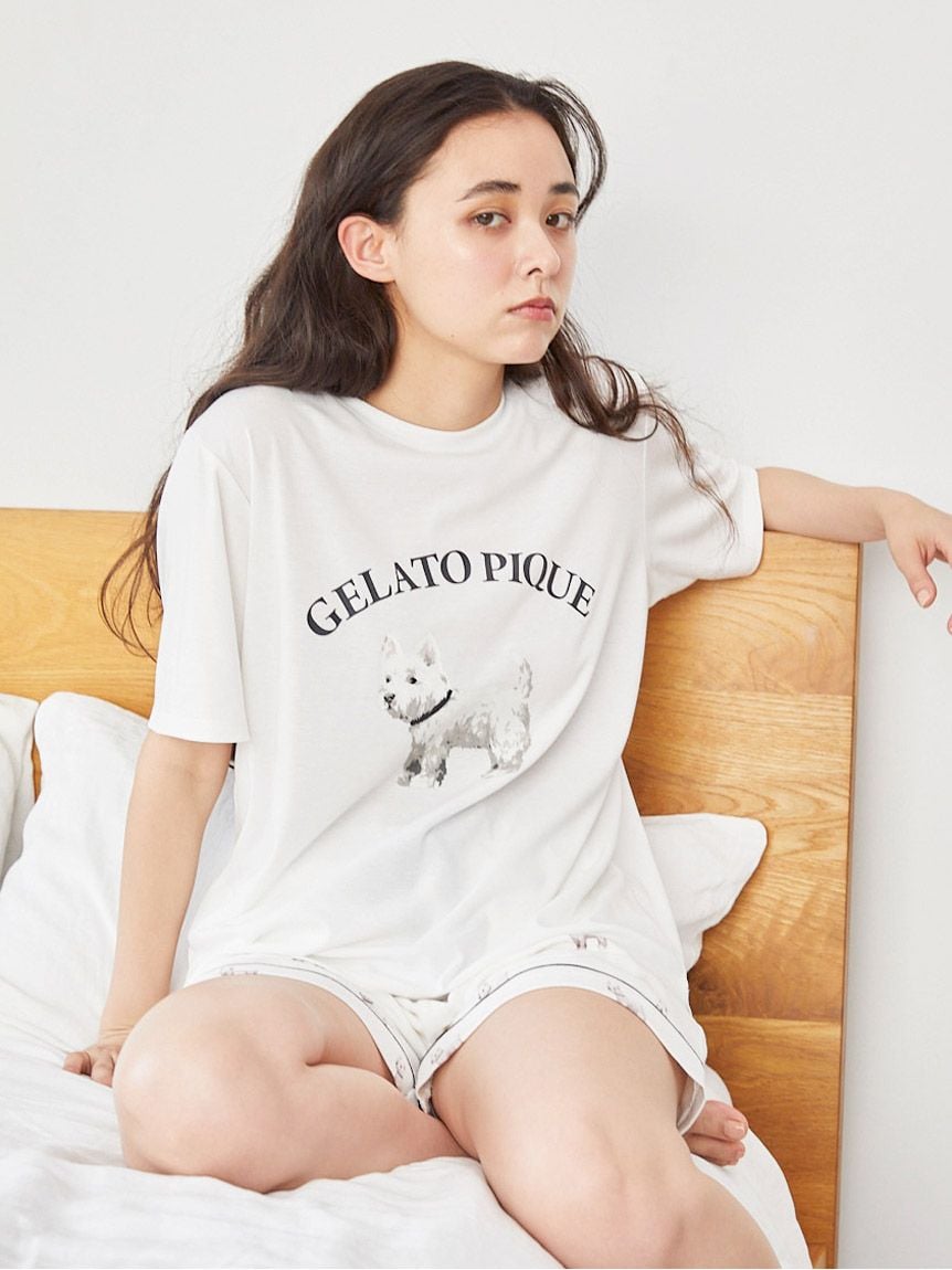 ウエスティワンポイントTシャツ(カットソー・Tシャツ)｜ルームウェア・パジャマ通販のgelatopique（ジェラートピケ）公式サイト