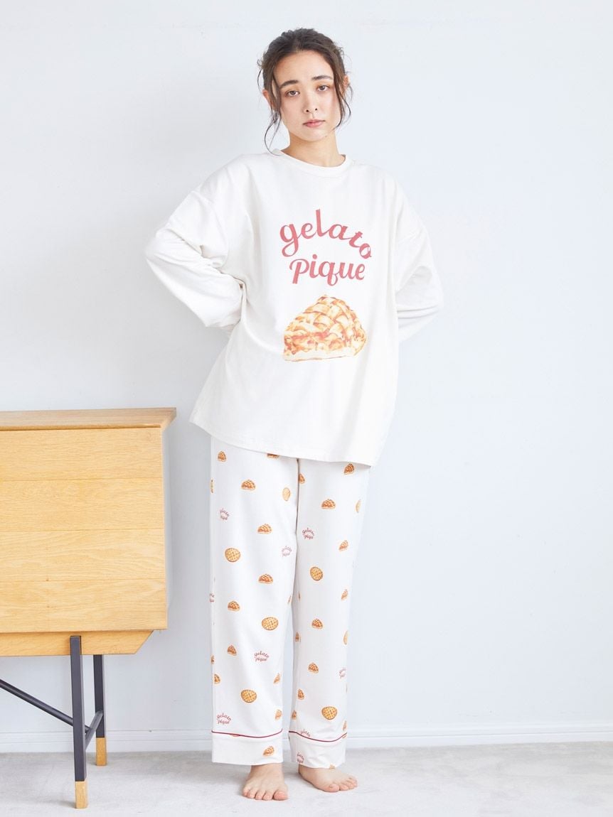 ラッピング済み】BUTTER/PIEワンポイントロンT＆ロングパンツSET(カットソー・Tシャツ)｜ルームウェア・パジャマ通販のgelatopique（ ジェラートピケ）公式サイト