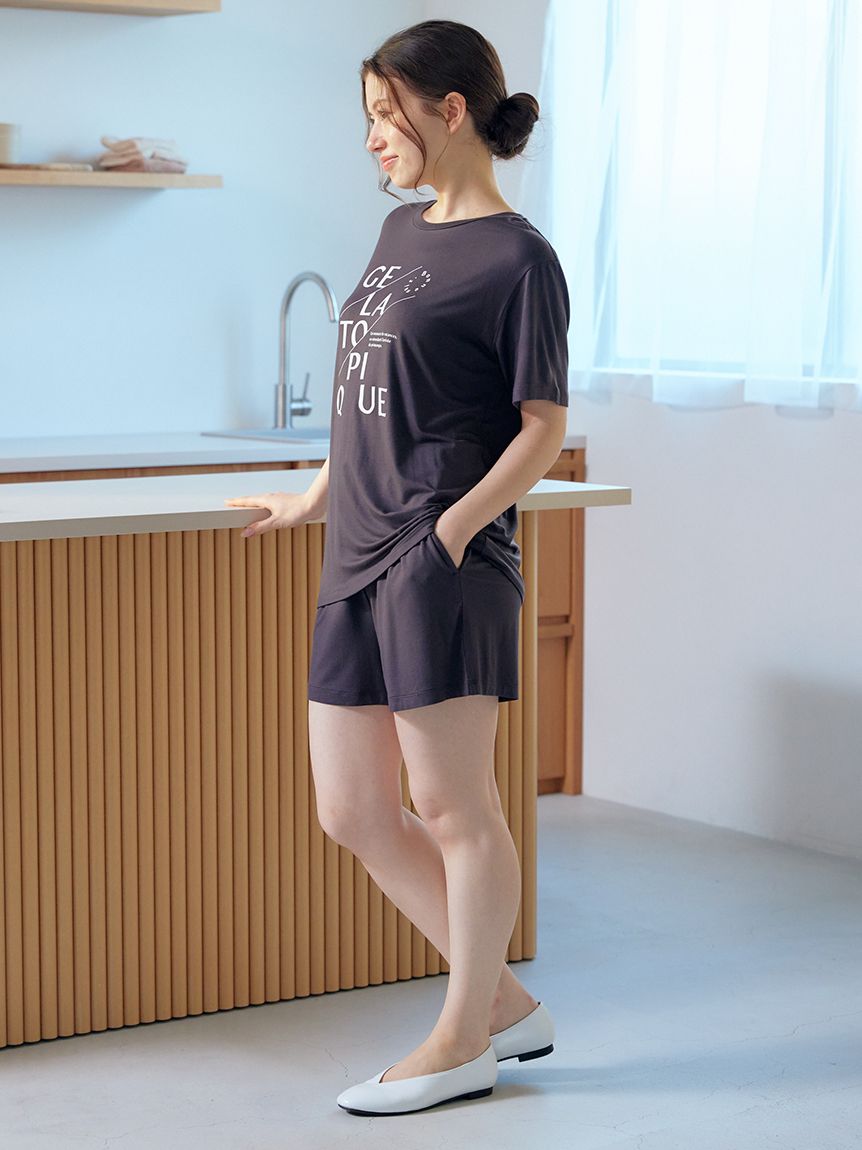 レーヨンロゴTシャツ | PWCT251232