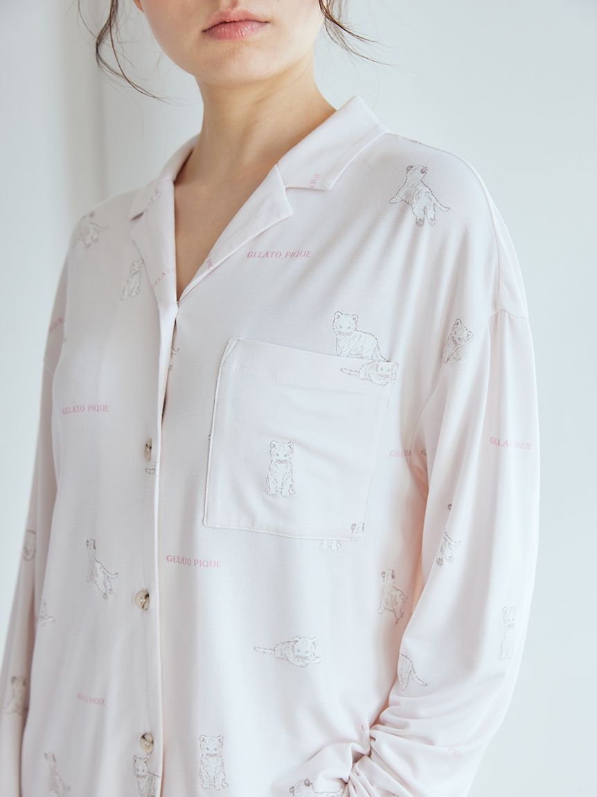 【ONLINE限定】ホワイトタイガー柄シャツ | PWCT251246