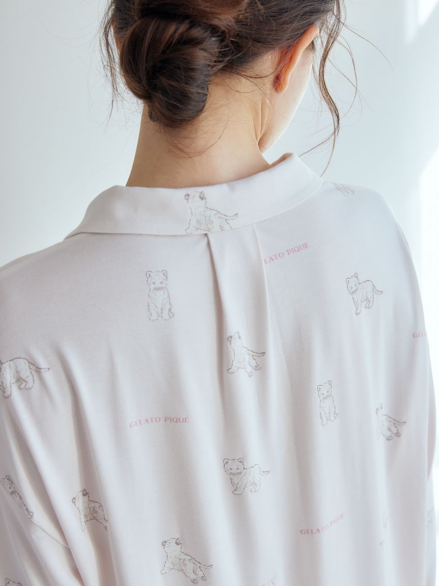 【ONLINE限定】ホワイトタイガー柄シャツ | PWCT251246
