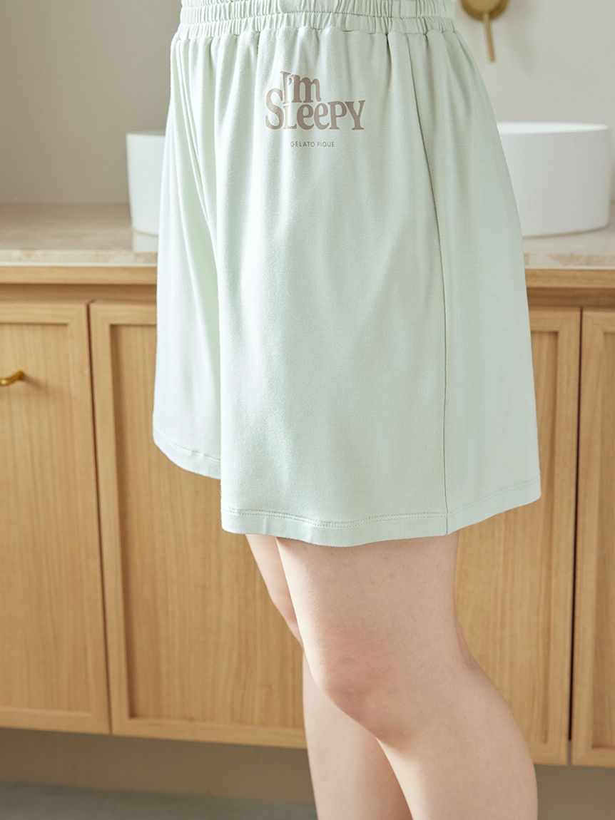 カラフルレーヨンロゴBIGTシャツ＆ショートパンツセット