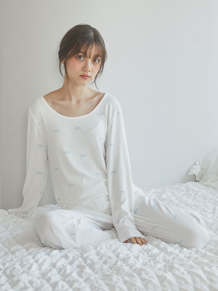 モチーフ3柄ロンT(カットソー・Tシャツ)｜ルームウェア