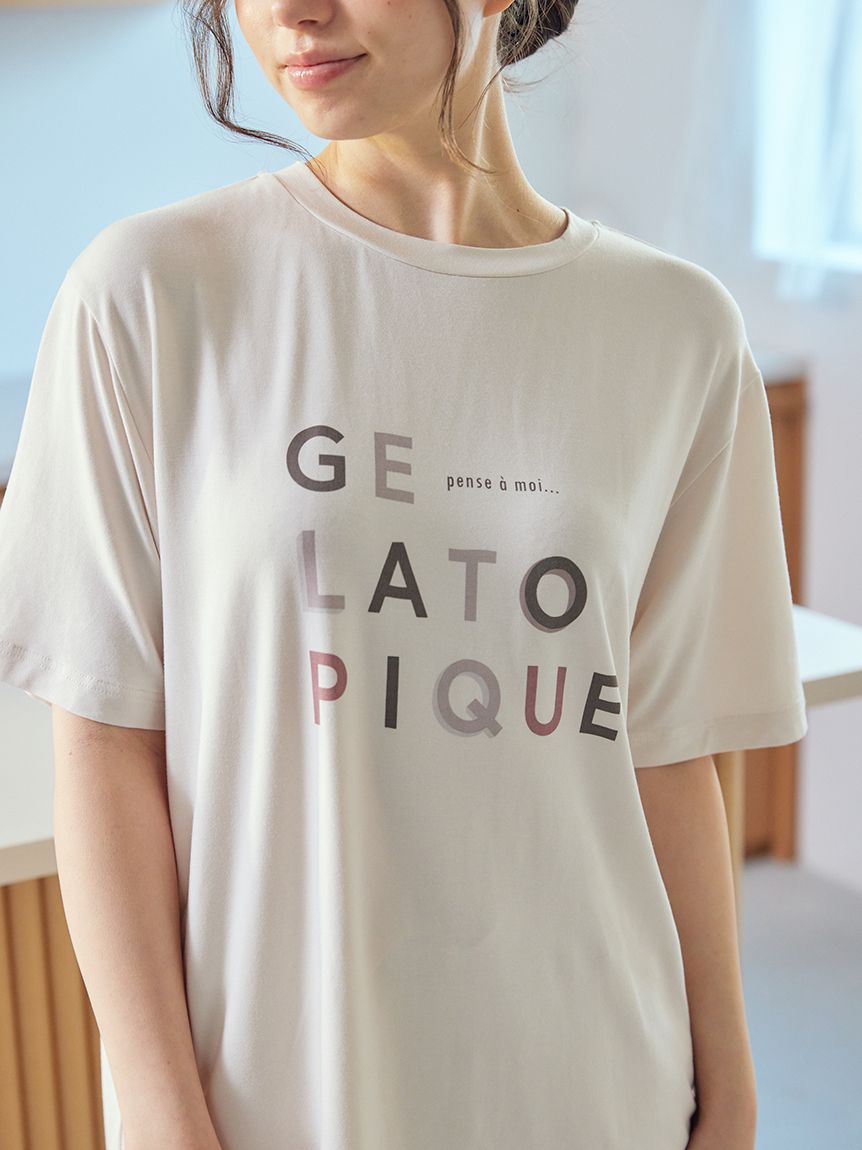 レーヨンロゴワンポイントTシャツ(カットソー・Tシャツ)｜ルーム