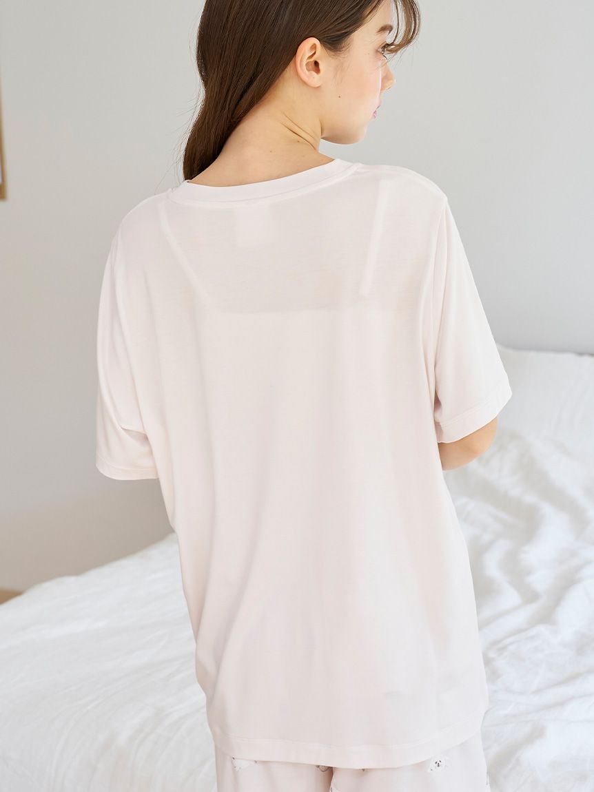 接触冷感】あざらしワンポイントTシャツ(カットソー・Tシャツ