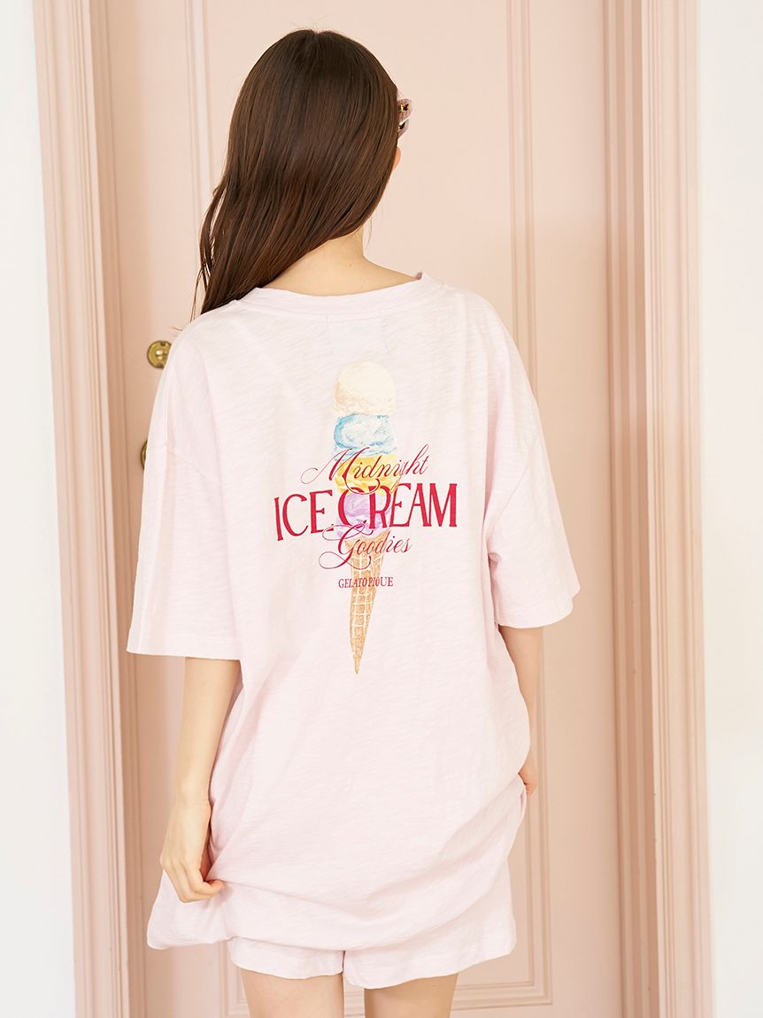 COOL COLLECTION】【接触冷感】ICEワンポイントビッグTシャツ