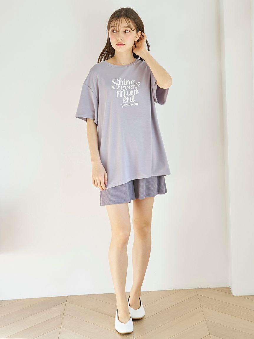 セール】【ラッピング済み】【接触冷感】レーヨンロゴTシャツ