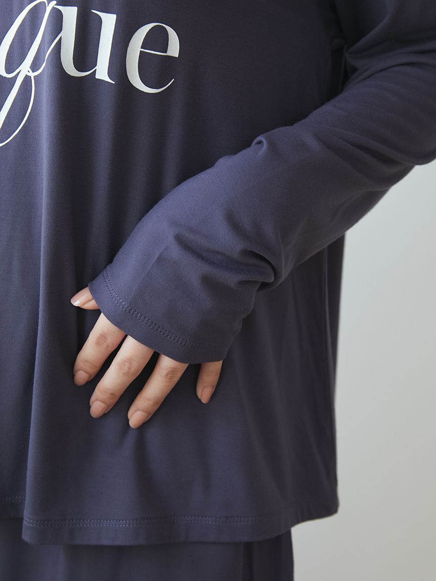 接触冷感】レーヨンロゴロンT(カットソー・Tシャツ)｜ルーム