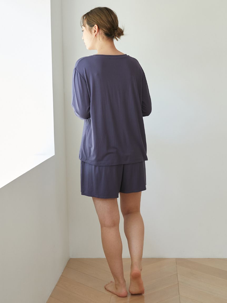 接触冷感】レーヨンロゴロンT(カットソー・Tシャツ)｜ルーム