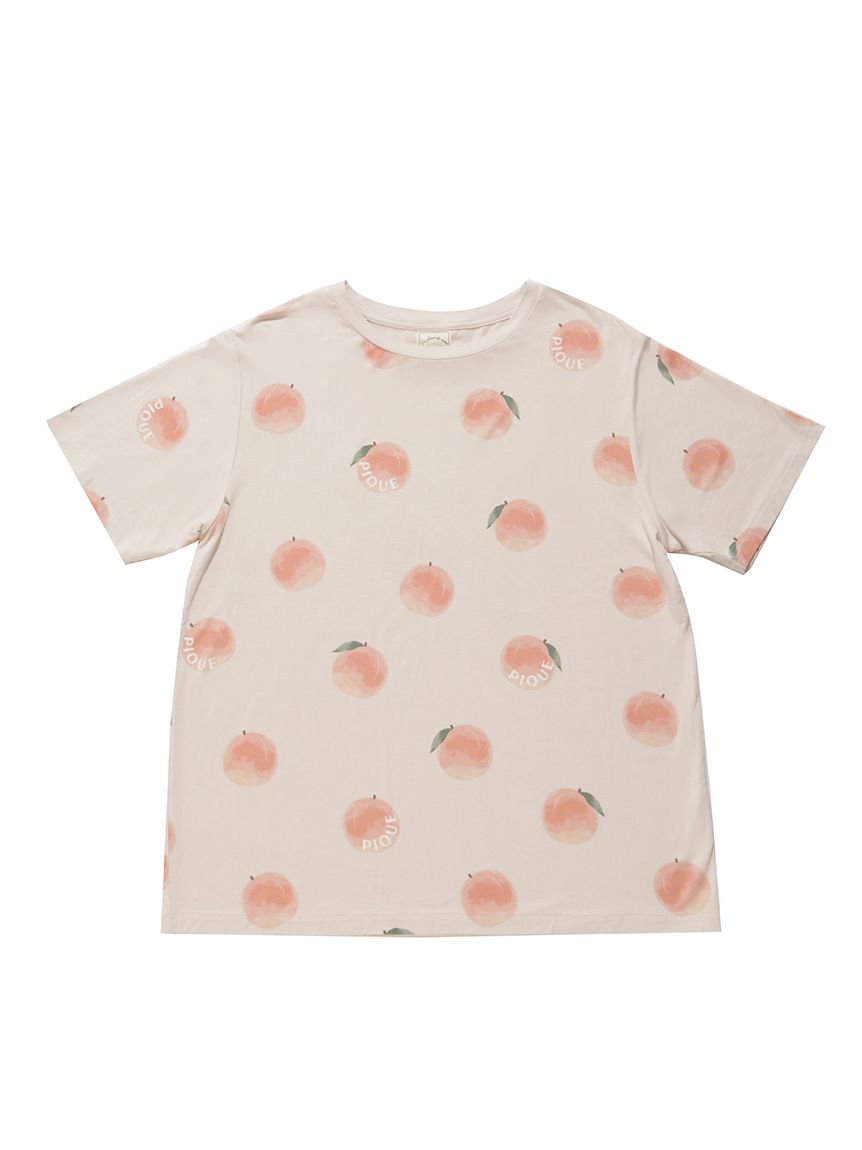 接触冷感】フルーツ柄Tシャツ(カットソー・Tシャツ)｜ルーム