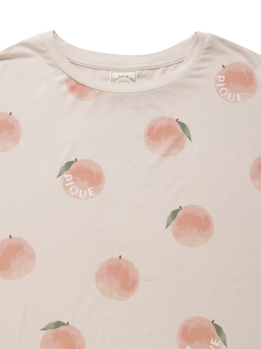 接触冷感】フルーツ柄Tシャツ(カットソー・Tシャツ)｜ルーム