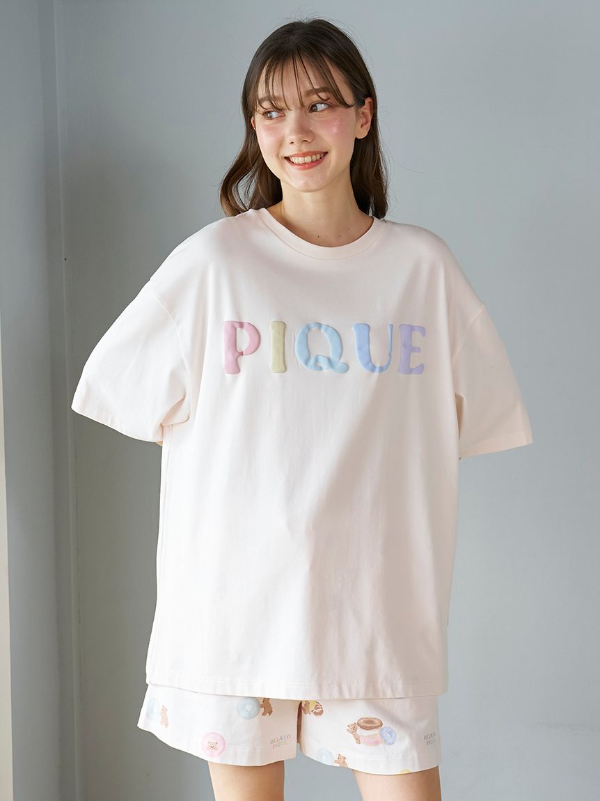 ドーナツベアワンポイントTシャツ(カットソー・Tシャツ)｜ルーム