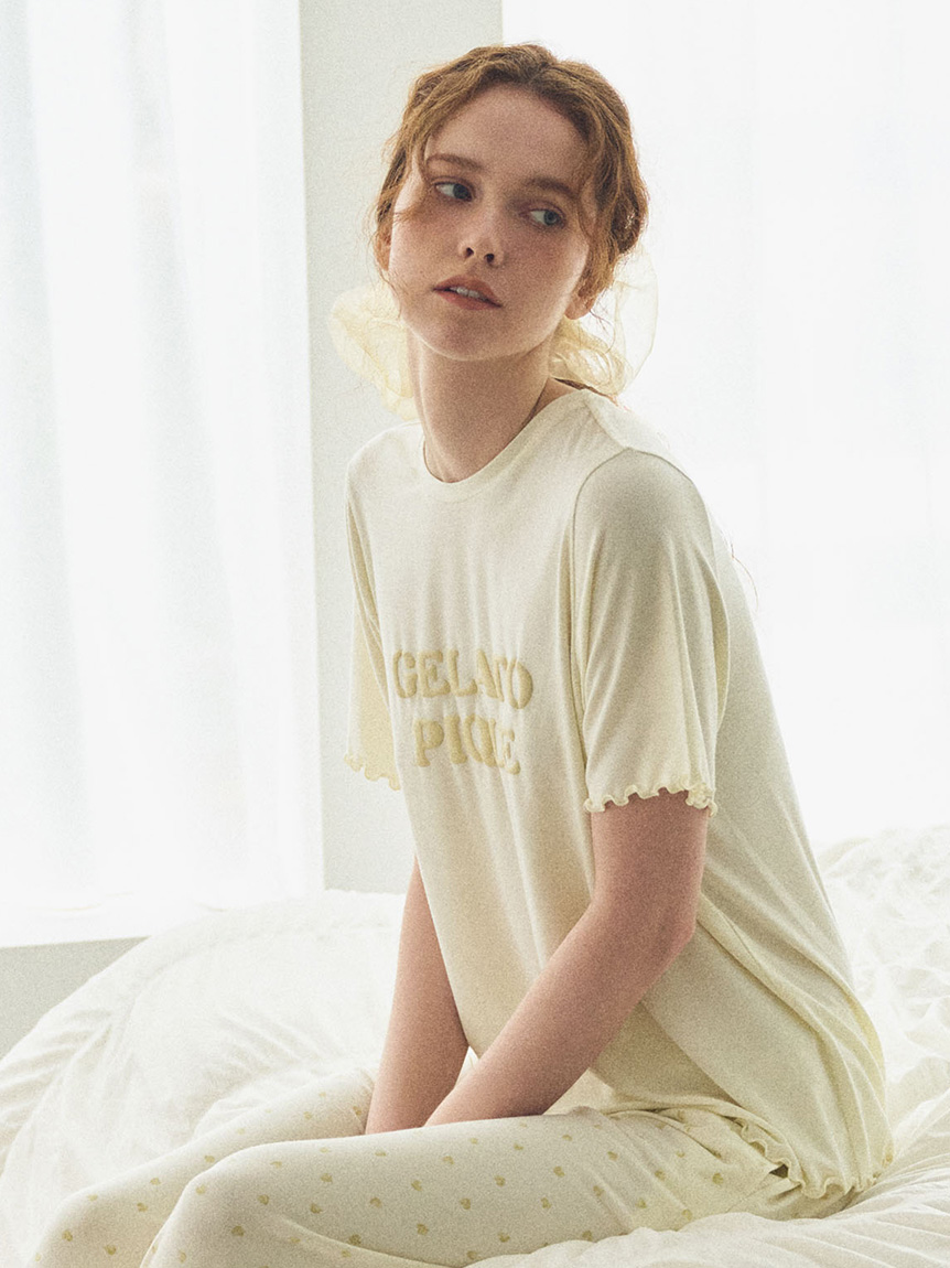 接触冷感】ロゴメローTシャツ(カットソー・Tシャツ)｜ルーム