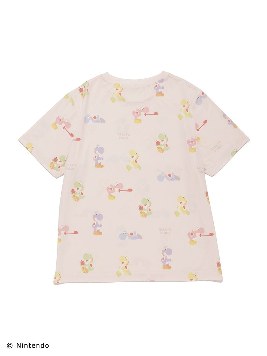 スーパーマリオ】【レディース】キノピオ&ヨッシーTシャツ スーパーマリオ】【レディース】キノピオ&ヨッシーTシャツ