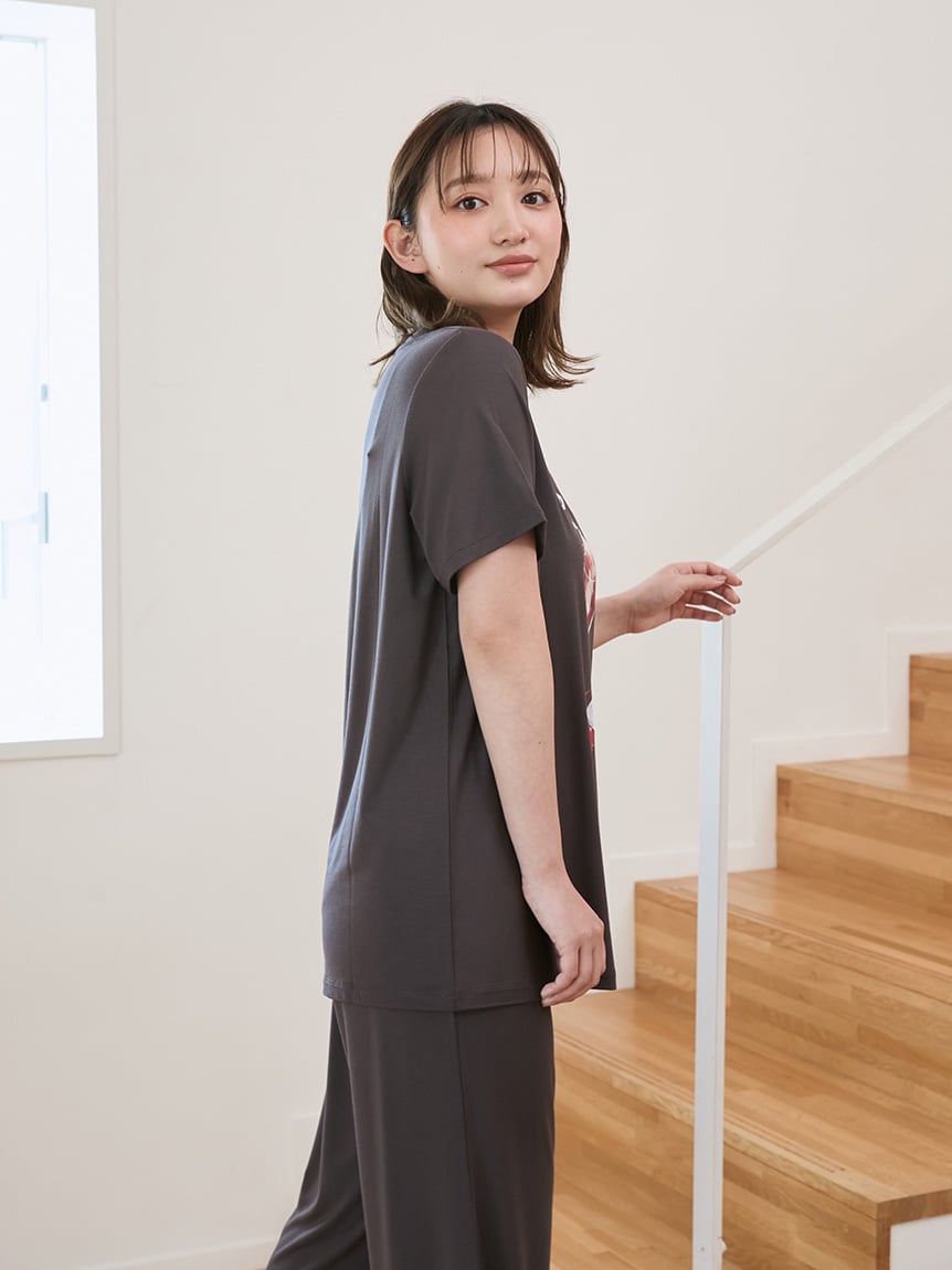 Amazon | [ジェラート ピケ] Cool レーヨンロゴシャツ