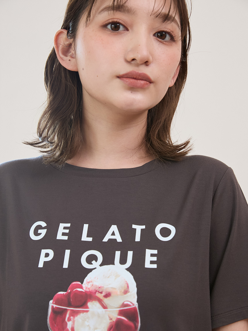 接触冷感】COOLレーヨンデザートロゴTシャツ(カットソー・T