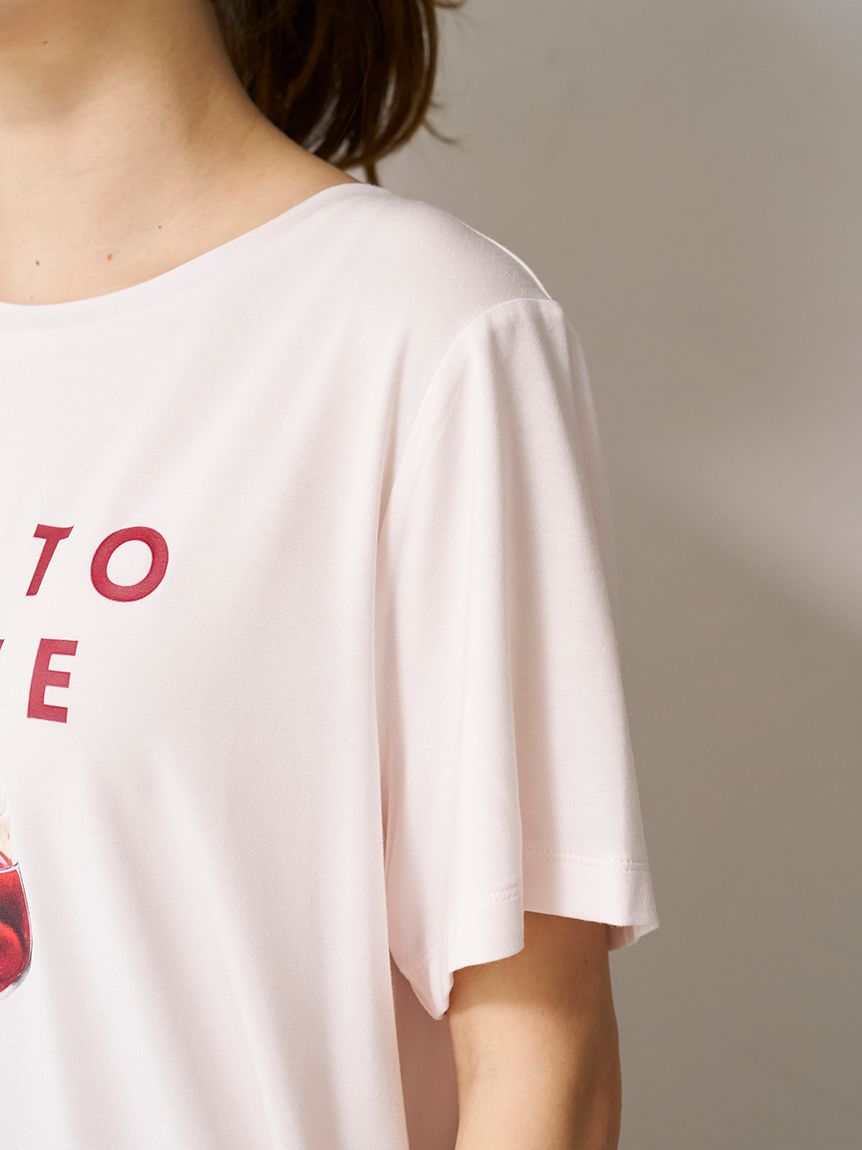 接触冷感】COOLレーヨンデザートロゴTシャツ(カットソー・T