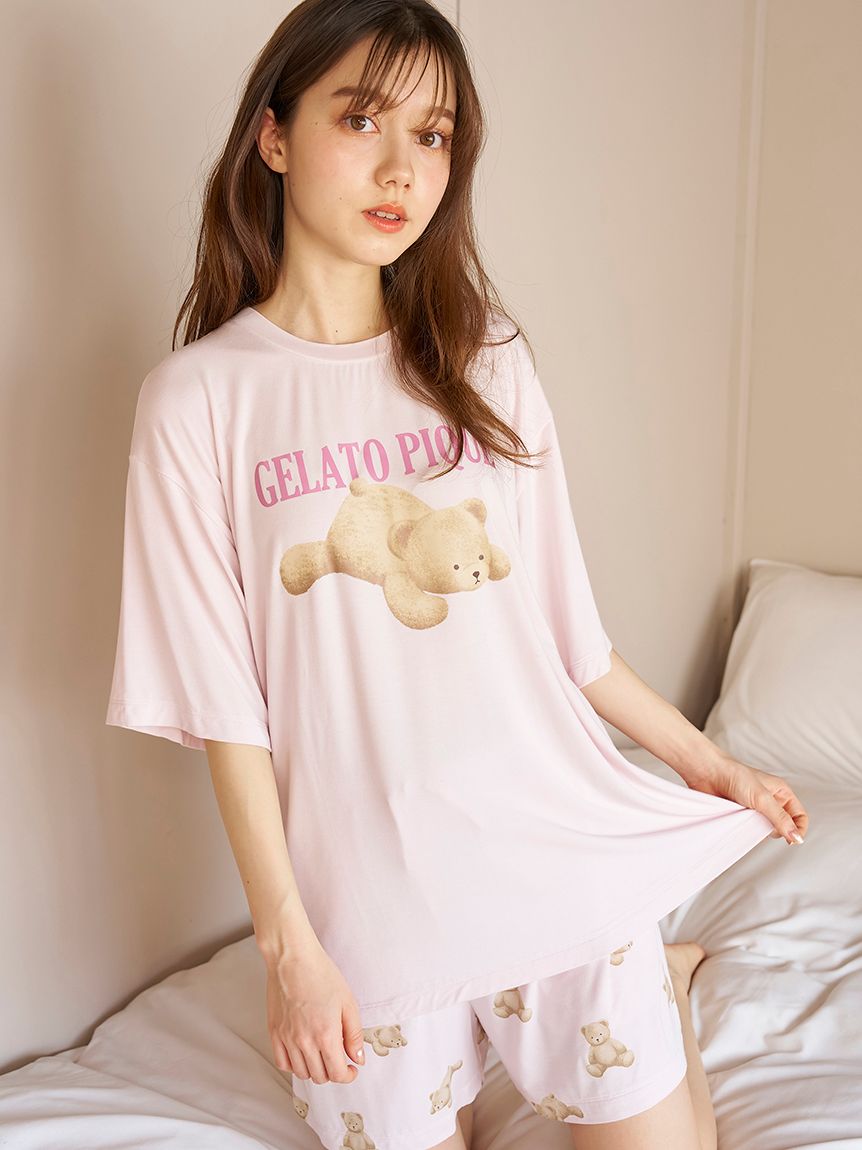ONLINE限定】【接触冷感】ベアワンポイントTシャツ&ショート