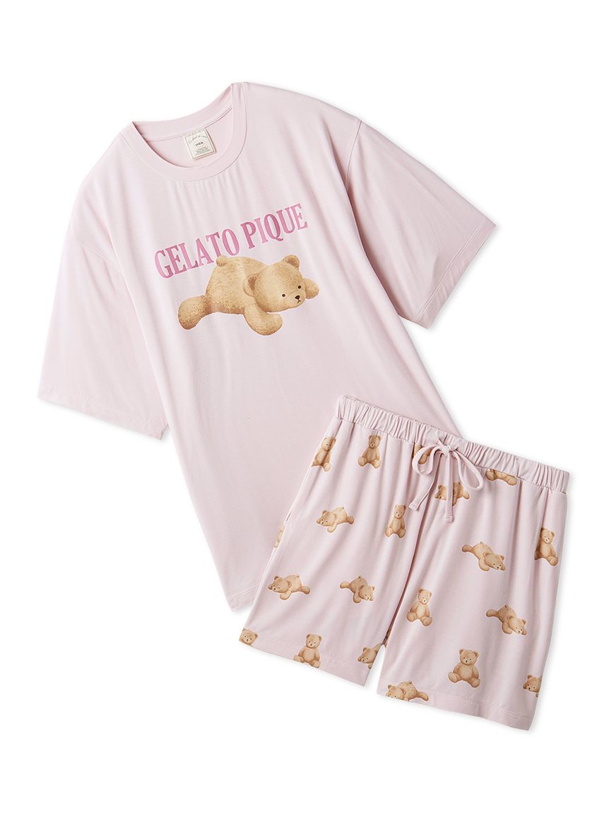ONLINE限定】ベアワンポイントTシャツ&ショートパンツセット