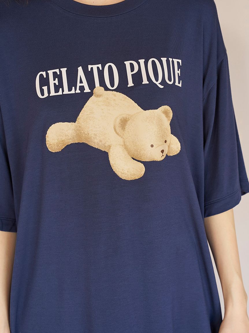 ONLINE限定】【接触冷感】ベアワンポイントTシャツ&ロングパンツ