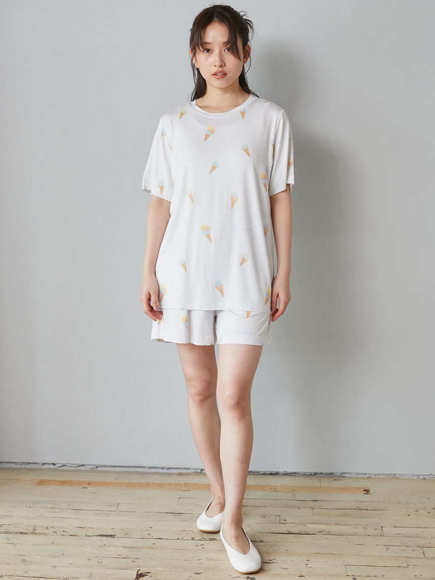 ラッピング済み】アイスクリームワンポイントTシャツ＆ショート